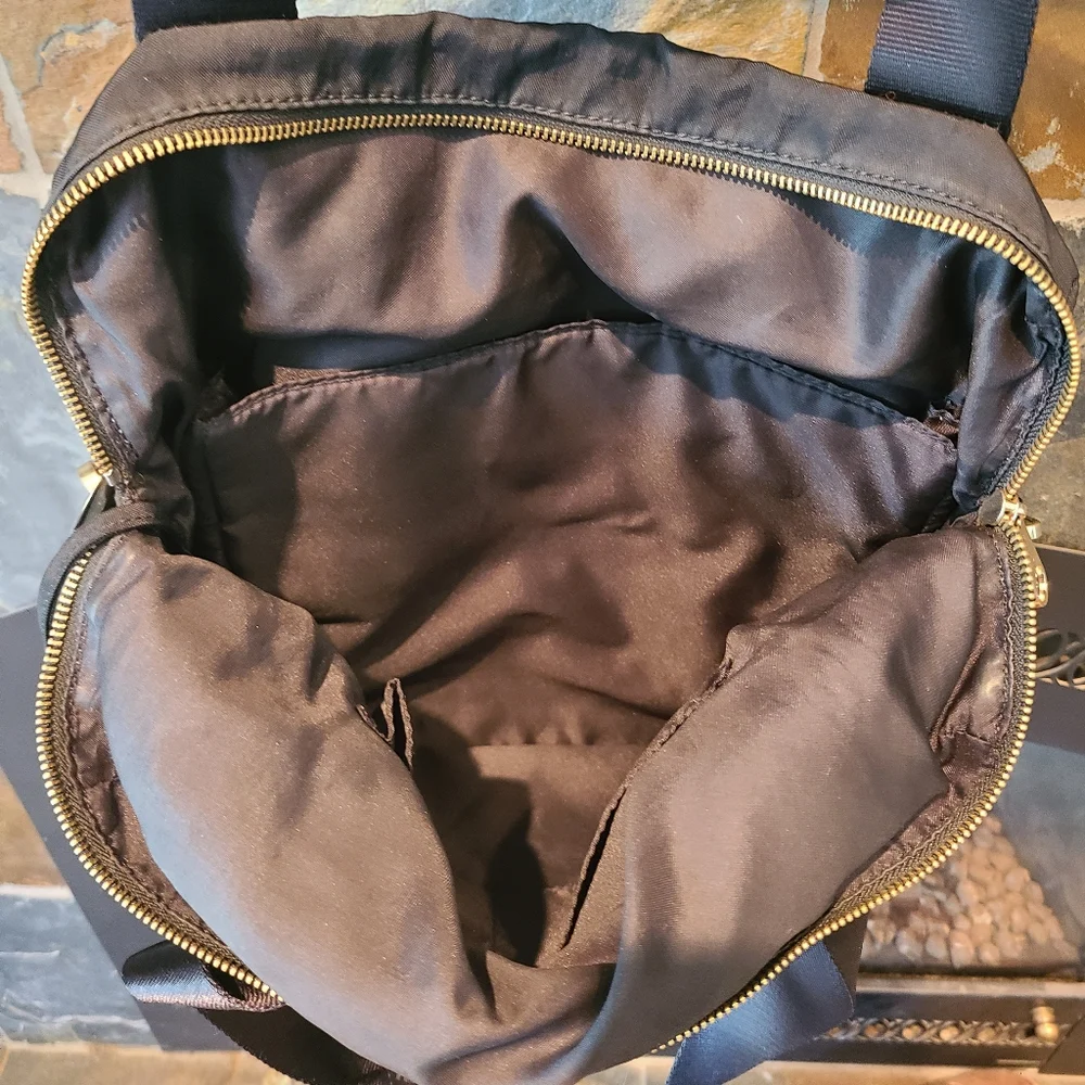 Kipling Camryn Black Backpack/ Oversized Laptop Bag with gold hardware